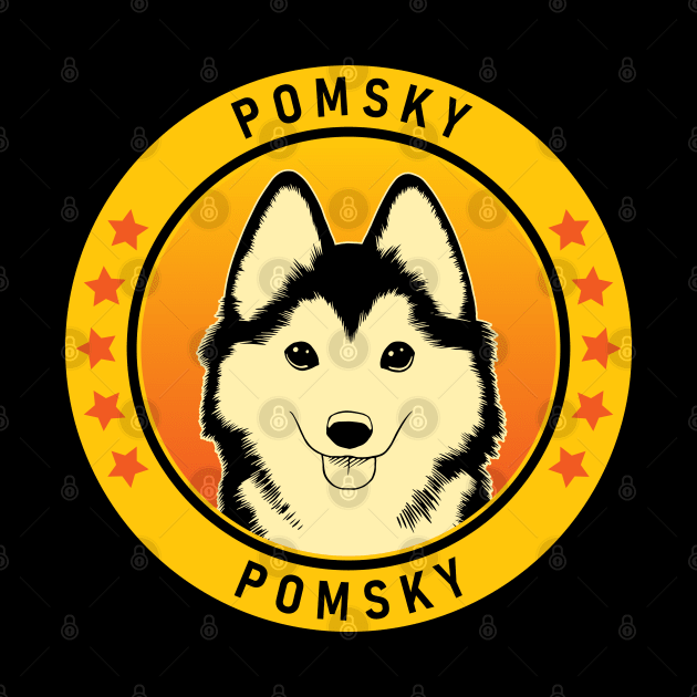 Pomsky Dog Portrait by millersye