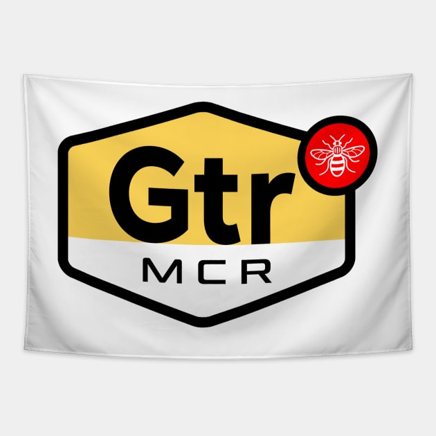 Tn Air Max Tuned Greater Manchester (Gtr MCR) bee logo Tapestry by jimmy-digital