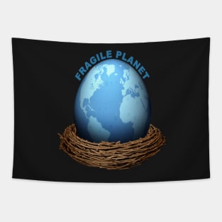 Fragile Planet Egg Tapestry