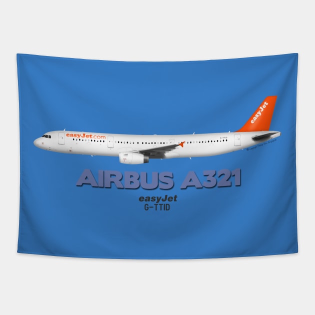 Airbus A321 - easyJet Tapestry by TheArtofFlying