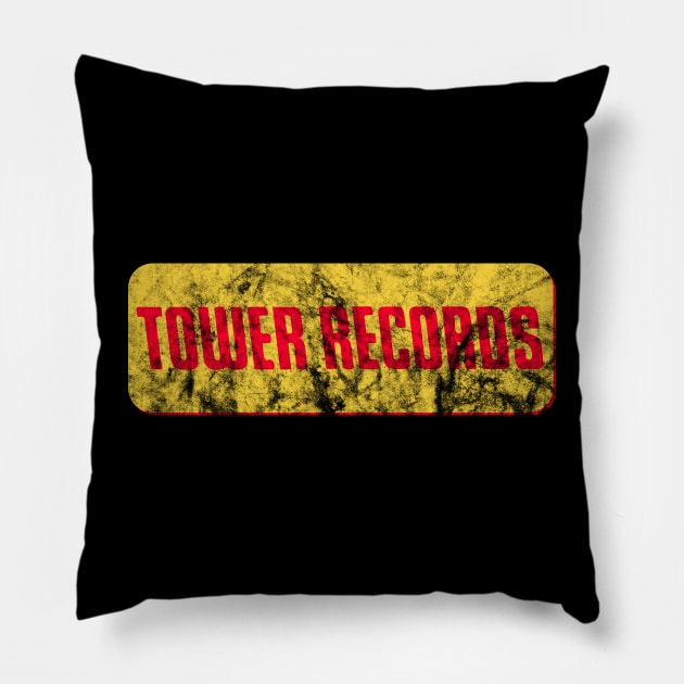 Tower Records Pillow by Doc Multiverse Designs