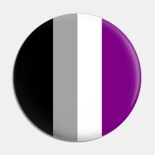 Proud Asexual Pride Flag (Proud LGBTQ+ Community Pride Flag) Pin