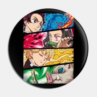 Demon Heroes Pin