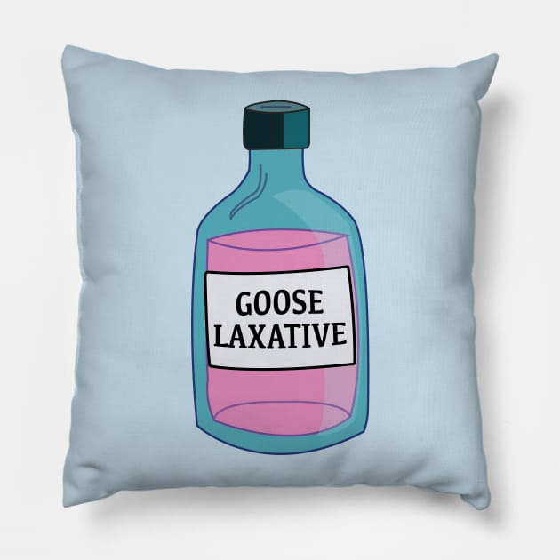 Goose Laxative Pillow by Eugene and Jonnie Tee's