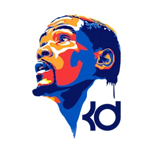 Kevin Durant Colorful Art T-Shirt