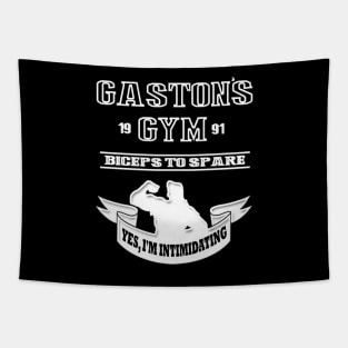 Gaston's Gym White Tapestry