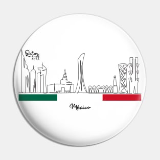 Doha Skyline - Qatar 2022 - México Pin