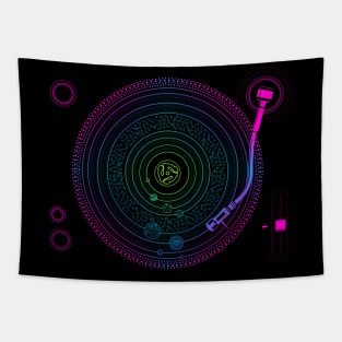 Space DJ Turntable Tapestry