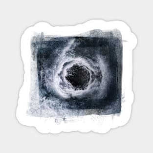 Cool Black Hole, Stormy Ocean Art Gift Magnet