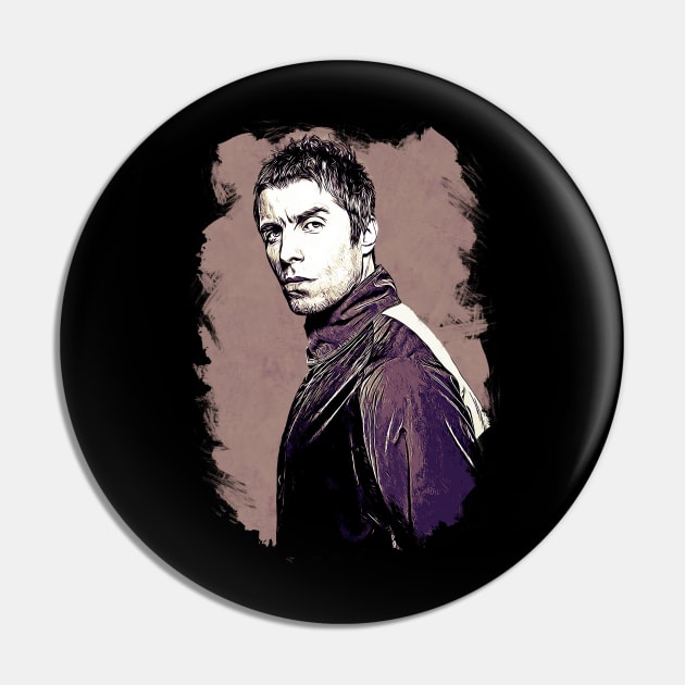 Liam Gallagher Vexel Artwork Pin by Rezronauth
