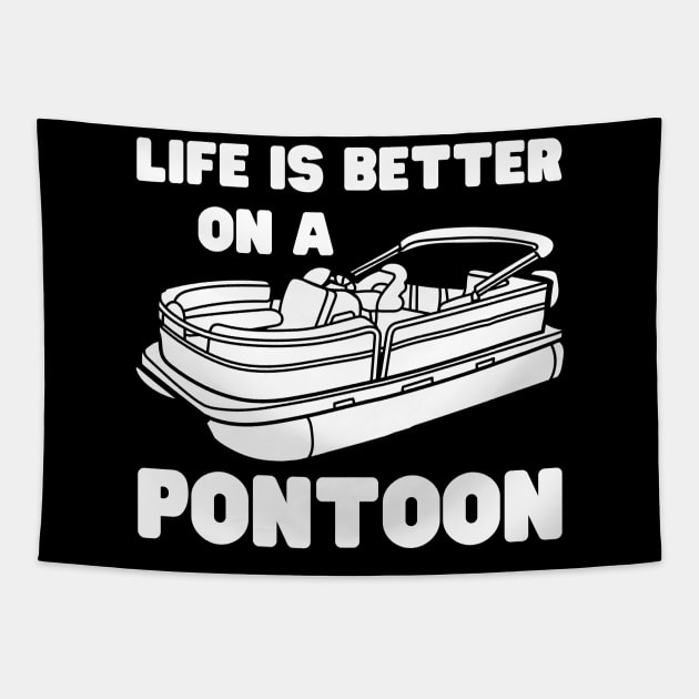 Pontoon Lover Tapestry by HobbyAndArt