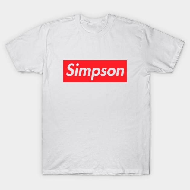 simpsons supreme shirt