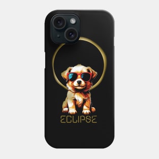 dog sunglases eclipse Phone Case