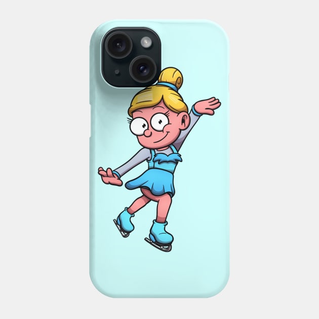 Figure Skating Girl Phone Case by TheMaskedTooner