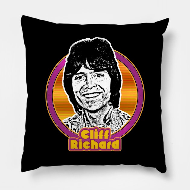 Cliff Richard /// 1970s Style Fan Design Pillow by DankFutura