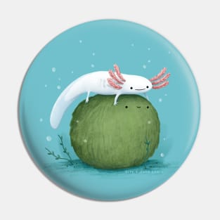 Axolotl on a Mossball Pin