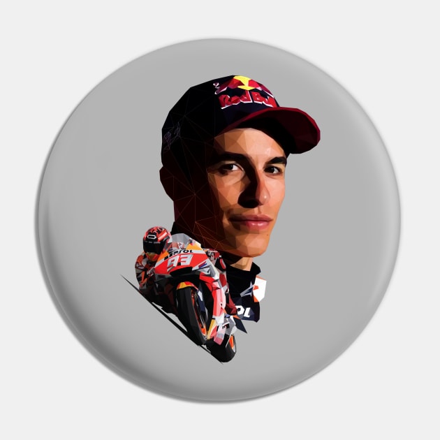 Marquez 93 lowpoly Pin by pxl_g