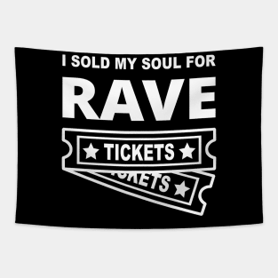 EDM Rave Tickets Tapestry