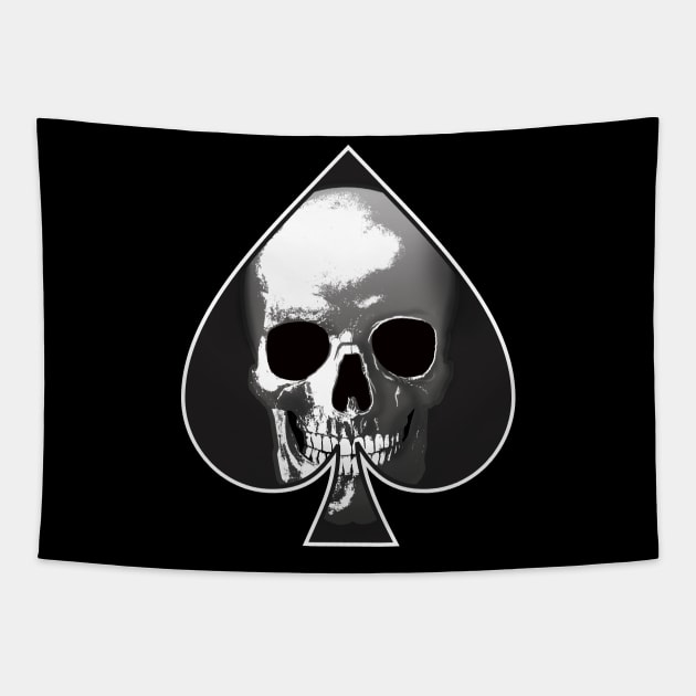 Spades Tapestry by the Mad Artist