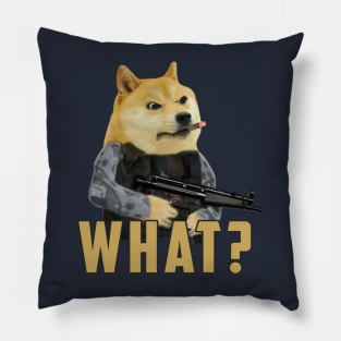 what dog Meme: Funny newest sarcastic dog meme for dogs lover Pillow