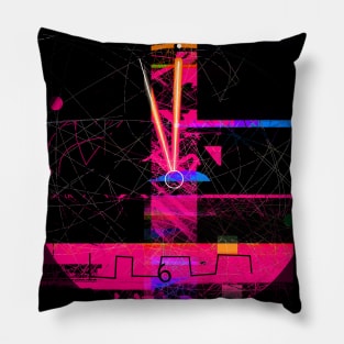 Clock In The Darkness Pillow