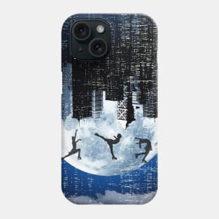 vintage full moon landscape Phone Case