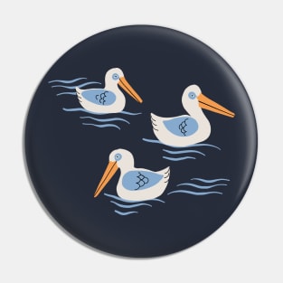 Pretty Pelicans Pin