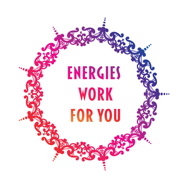 Energies Work For You - Yoga Mandala Print Design GC-092-10 by GraphicCharms