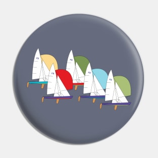 Flying Dutchman Sailboats Racing Pin