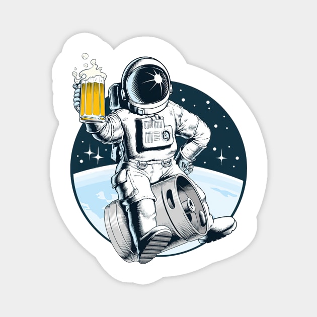 Astronaut Beer Magnet by workshop71