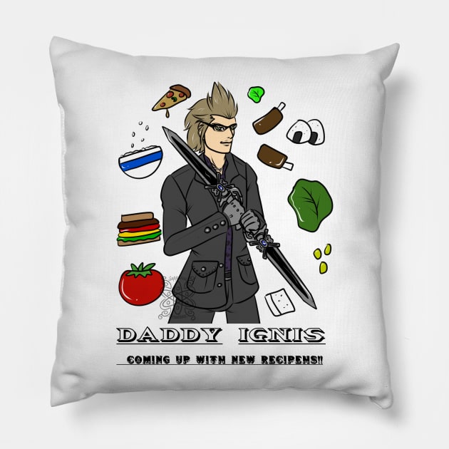 Daddy Chef Ignis Pillow by Sapphirus