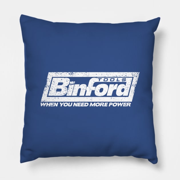 Binford Tools (white) Pillow by Geekeria Deluxe