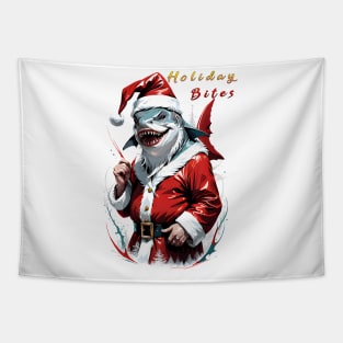 Shark Miami Florida Funny Holiday Christmas season gift Tapestry