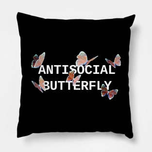 ANTISOCIAL BUTTERFLY ORANGE Pillow