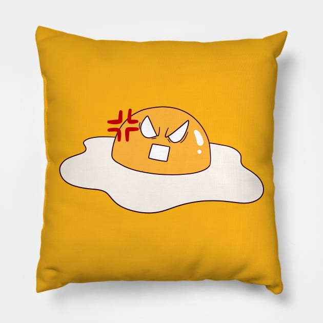 Angry Egg Yolk Pillow by saradaboru