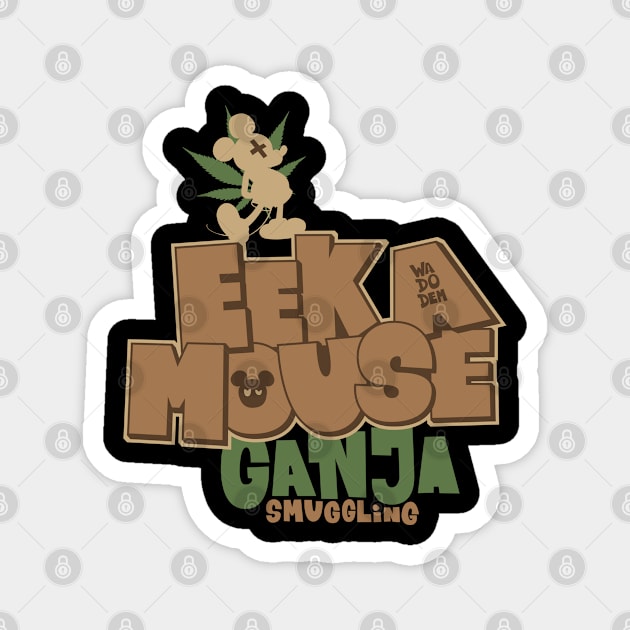 EEK a Mouse: Groove to the Rhythmic Beats of this Reggae Legend! Magnet by Boogosh