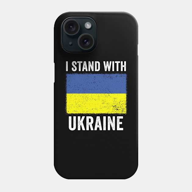 Ukraine Flag - I Stand With Ukraine Phone Case by Hawenog