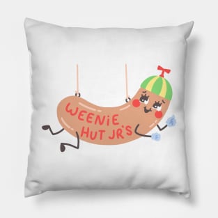 Weenie Cartoon Funny Art Pillow