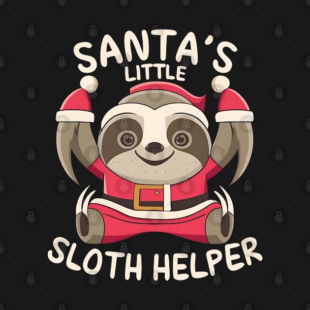 Sloth Christmas Santa's Little Sloth Helper by NomiCrafts