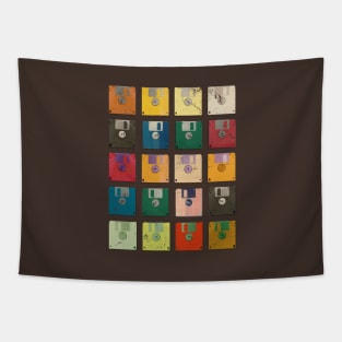 Vintage Diskettes Collection Tapestry