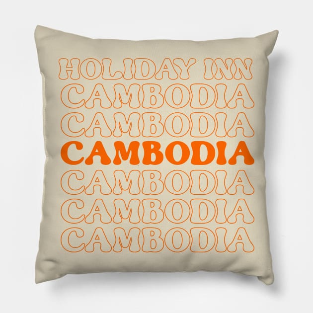 Holiday Inn Cambodia Pillow by Th3Caser.Shop