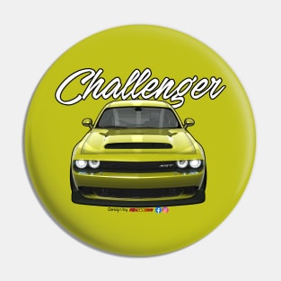 Challenger SRT Yellow by pjesusart Pin