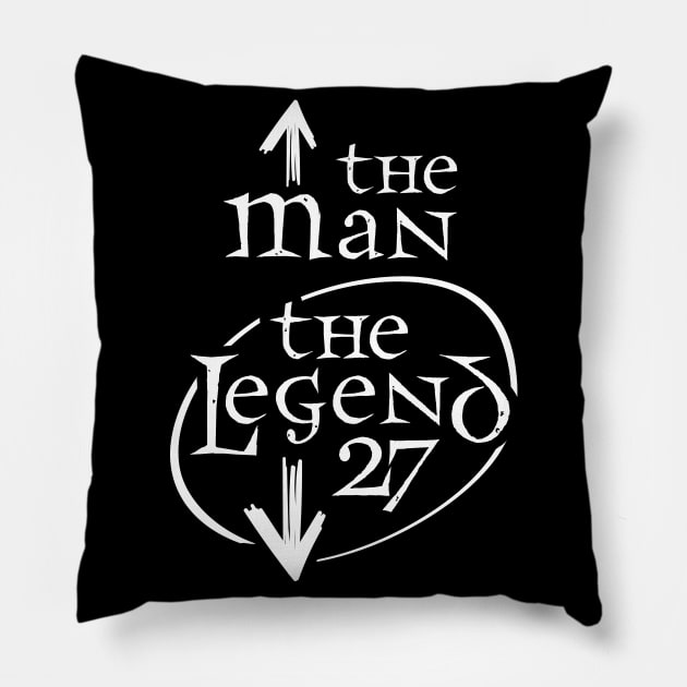 The Man And The Legend Pillow by TShirtWaffle1