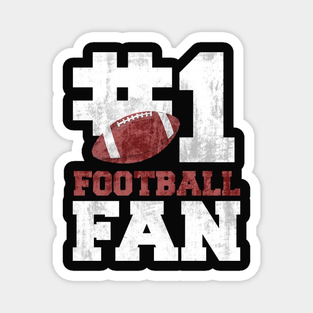 #1 Football Fan Magnet by artsytee