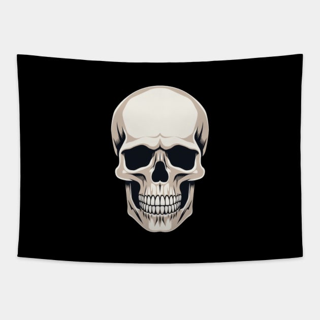 Human Skull Tapestry by Merchgard