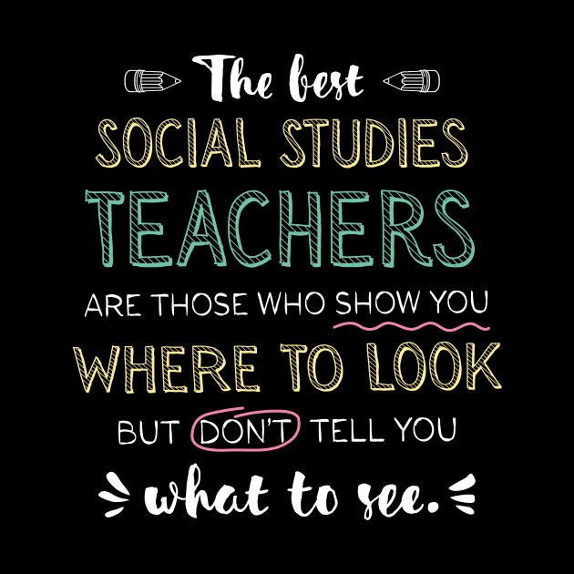 The best Social Studies Teachers Appreciation Gifts - Quote Show you where to look by BetterManufaktur