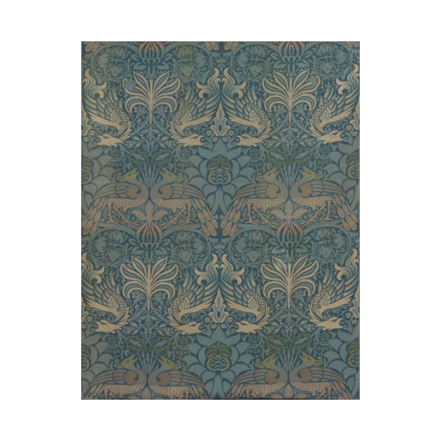 Peacock and Dragon by William Morris by MasterpieceCafe