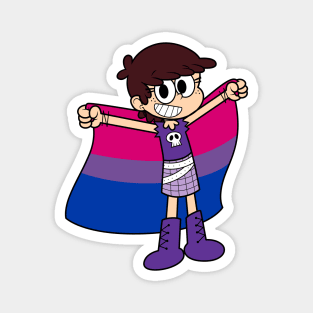 Luna Loud Bi Flag Magnet