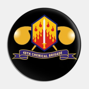 48th Chemical Brigade - SSI w Br - Ribbon X 300 Pin