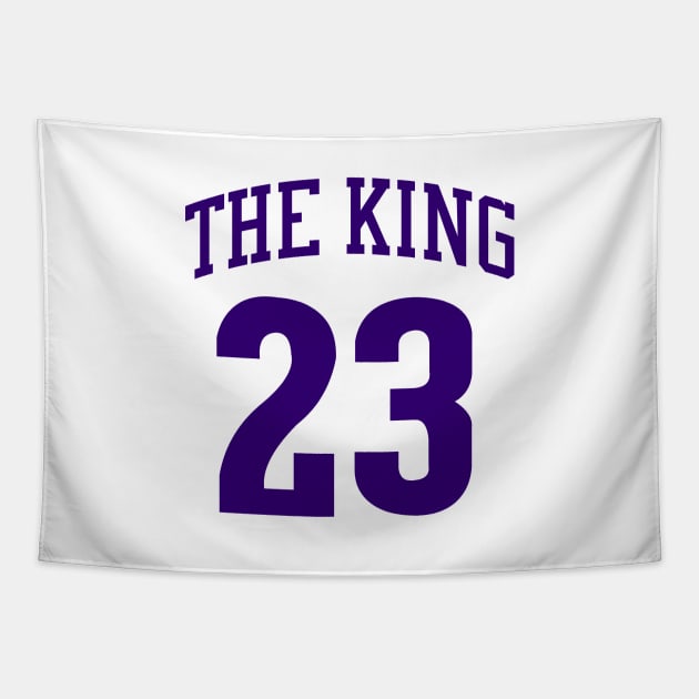 lebron james 23 the king Tapestry by Cabello's